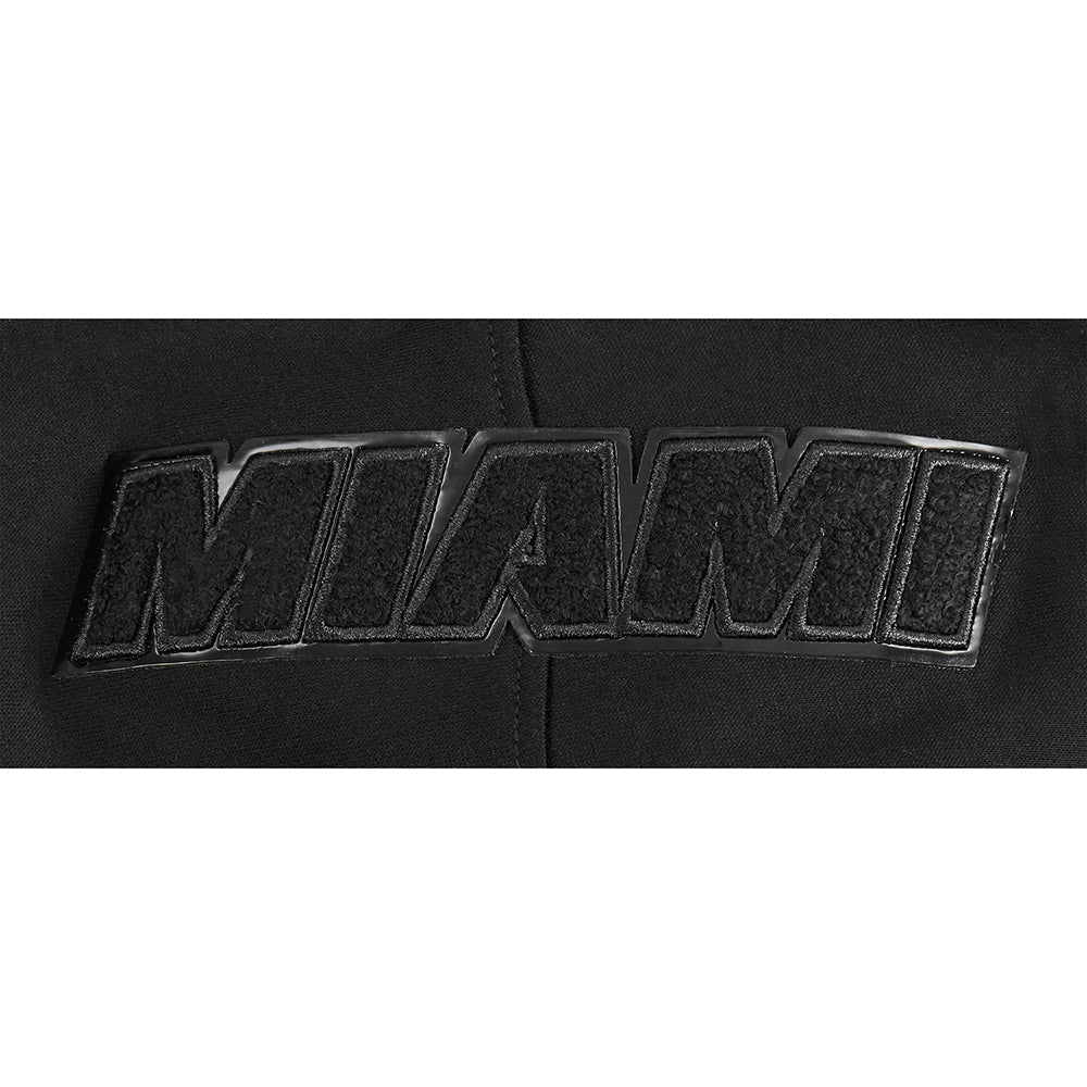 NBA MIAMI HEAT TRIPLE BLACK BIG BOYS FLC PO HOODIE (BLACK) - Image 8