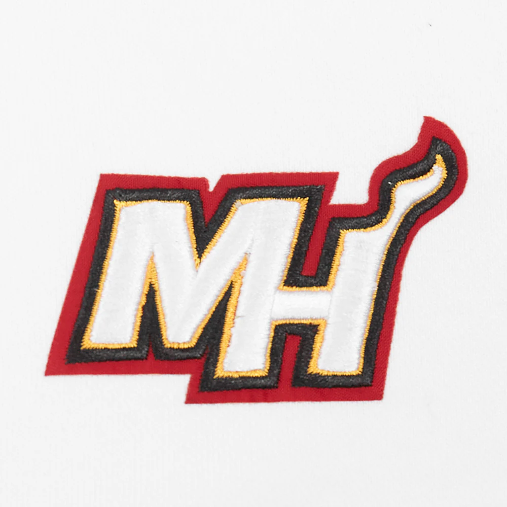 NBA MIAMI HEAT CLASSIC FLEECE HOODIE DRESS (WHITE) - Image 6