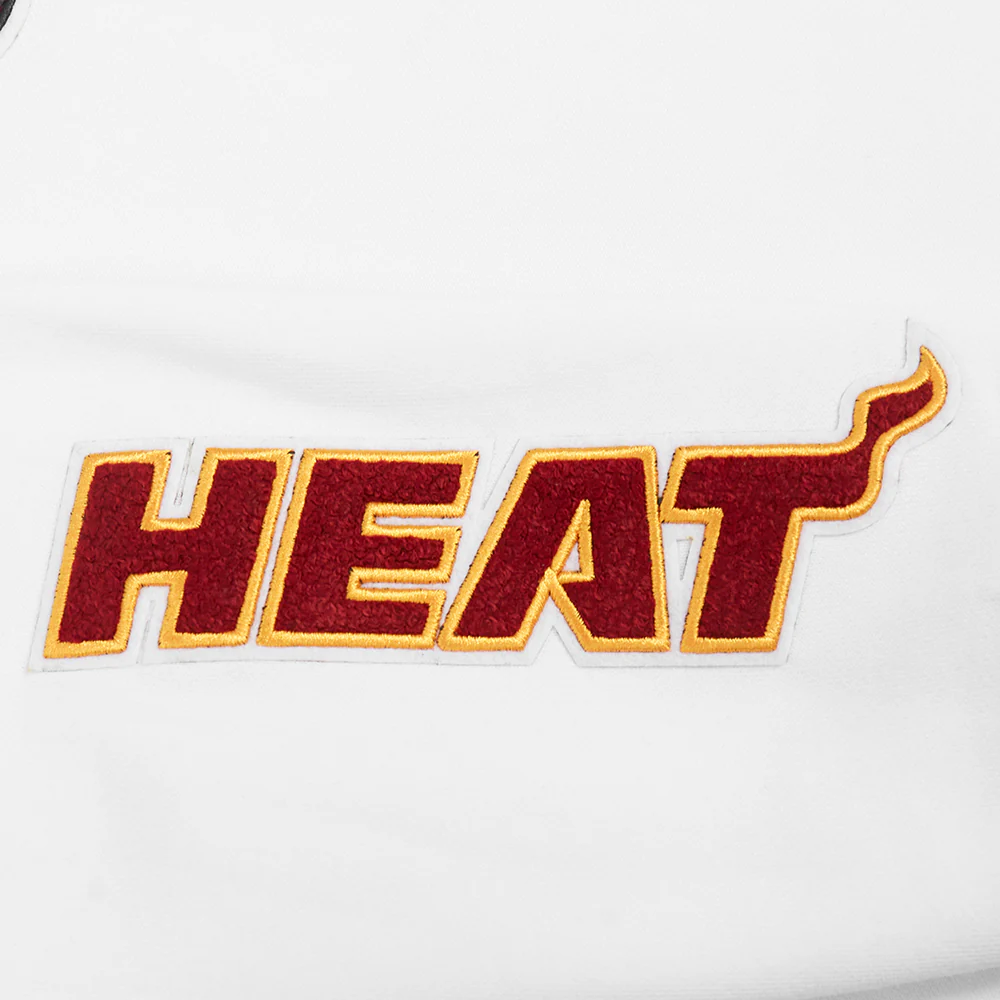 NBA MIAMI HEAT CLASSIC FLEECE HOODIE DRESS (WHITE) - Image 8