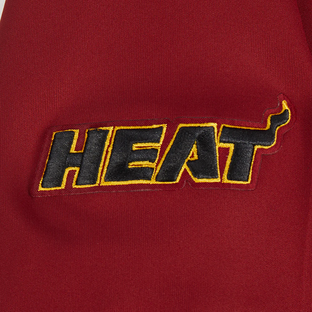 NBA MIAMI HEAT CLASSIC BIG BOYS TRACK JACKET (CARDINAL RED/BLACK) - Image 6