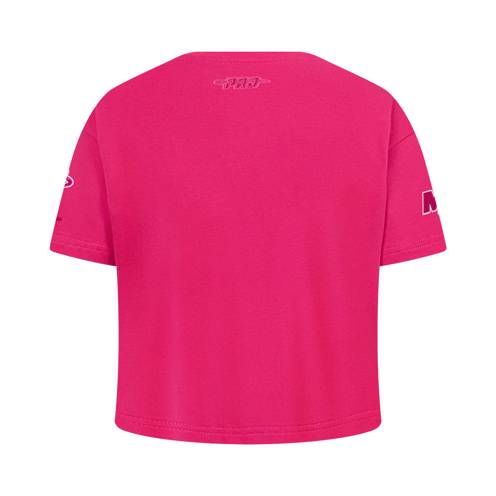 NBA MIAMI HEAT TRIPLE PINK BIG GIRL'S SS BOXY TEE (BEETROOT PURPLE) - Image 3