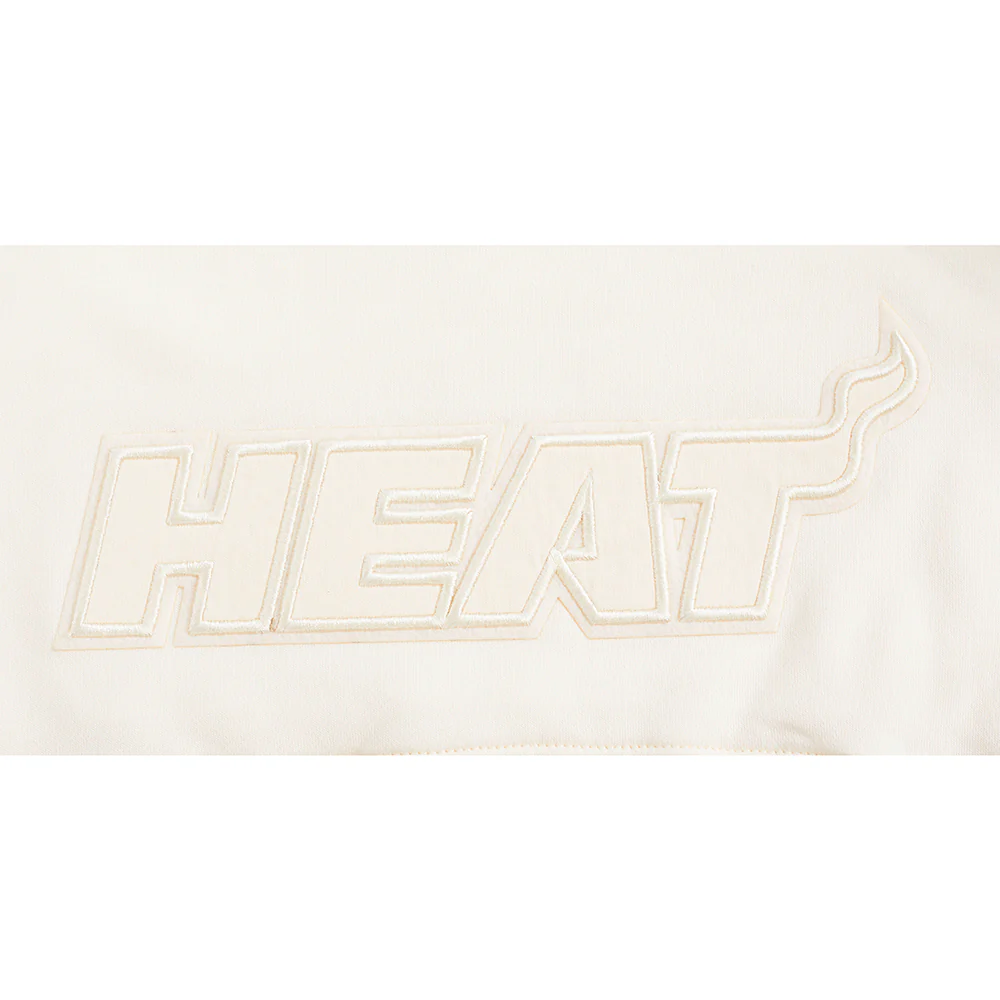 NBA MIAMI HEAT NEUTRAL BIG GIRLS FLC PO HOODIE (EGGSHELL) - Image 5