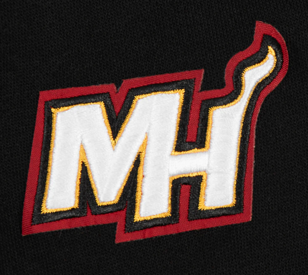NBA MIAMI HEAT CLASSIC WOMEN'S FLEECE CREWNECK (BLACK) - Image 9