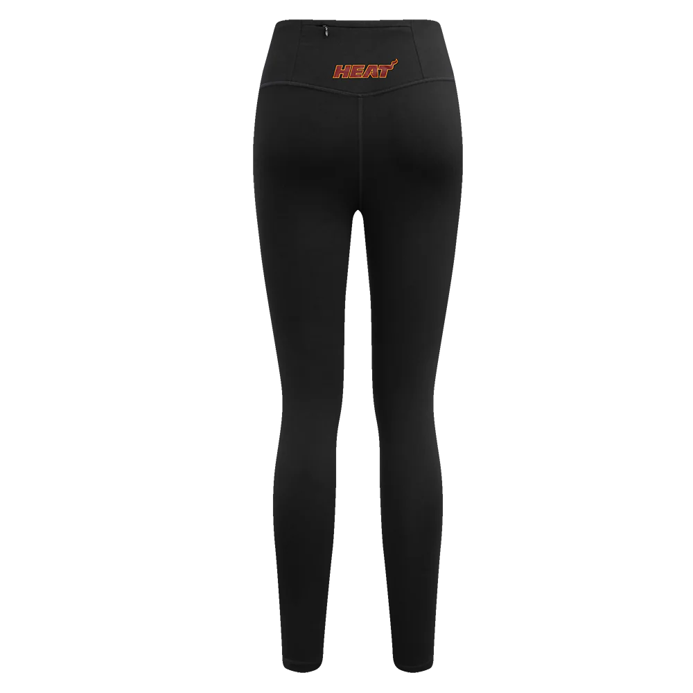 NBA MIAMI HEAT CLASSIC WOMEN'S JERSEY LEGGING (BLACK) - Image 4