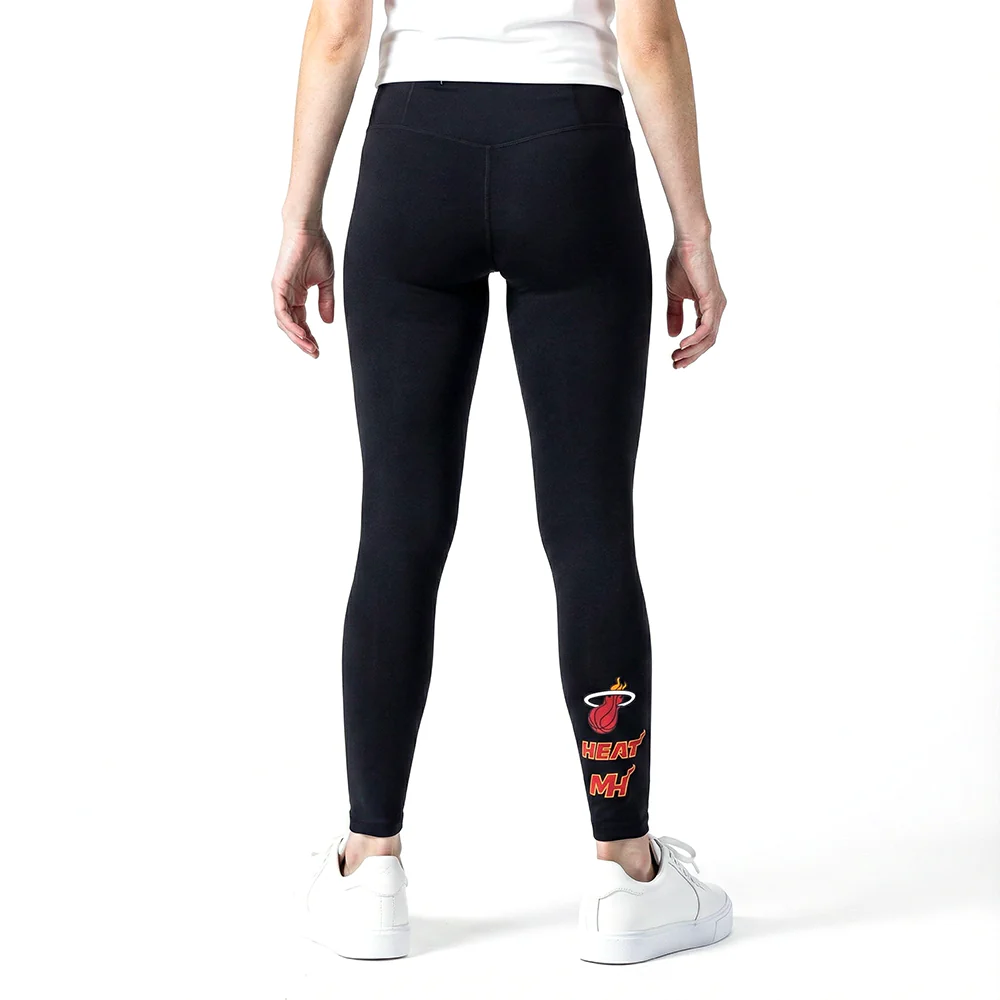 NBA MIAMI HEAT RETRO CLASSIC WOMEN'S JERSEY LEGGING (BLACK) - Image 2