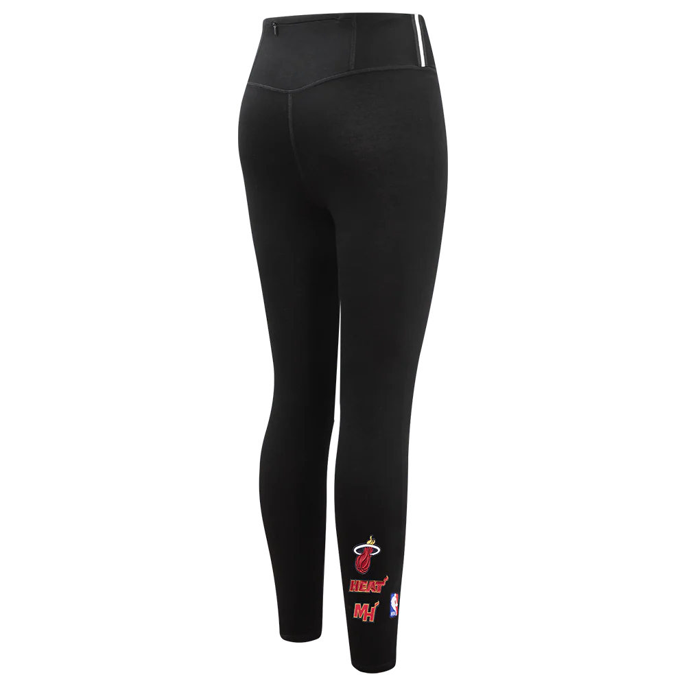 NBA MIAMI HEAT RETRO CLASSIC WOMEN'S JERSEY LEGGING (BLACK) - Image 7