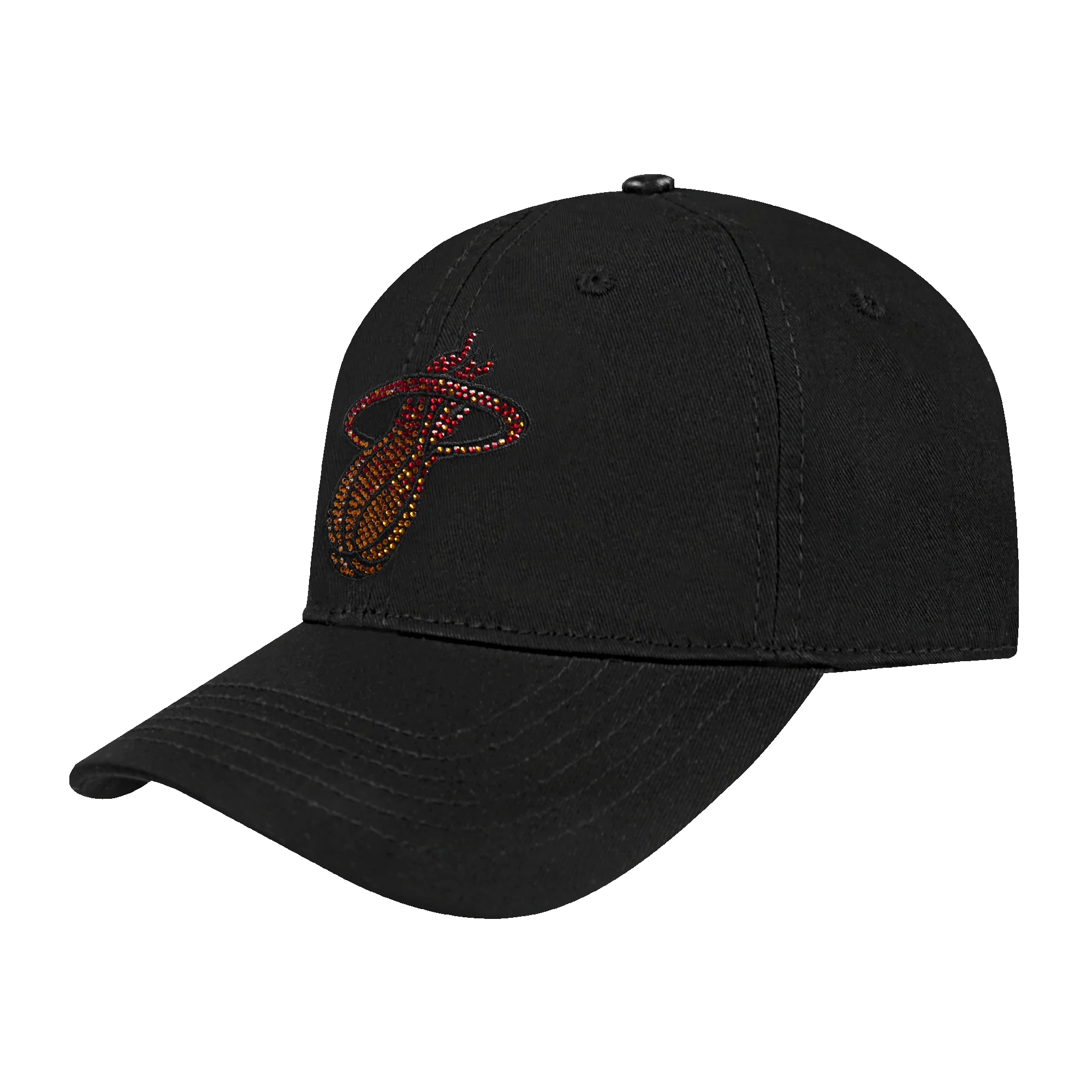 NBA MIAMI HEAT JEWELS WOMEN'S DAD HAT (BLACK) - Image 2