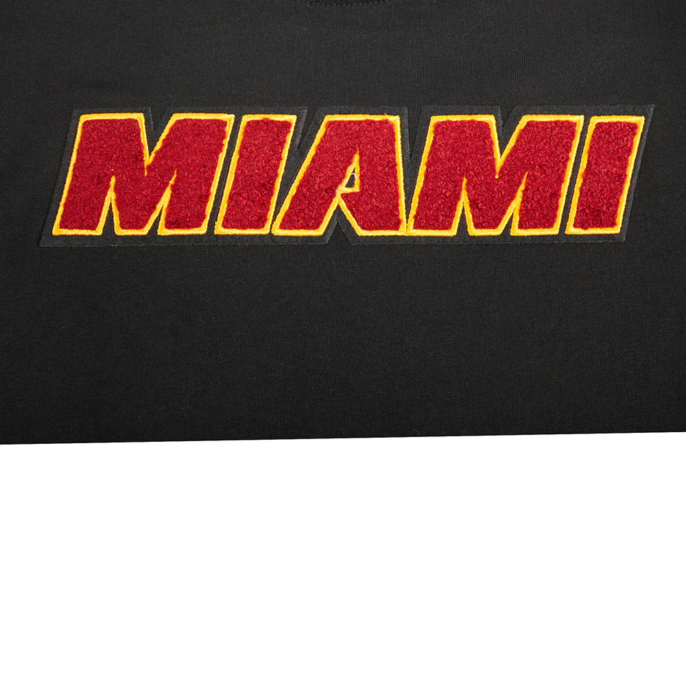 NBA MIAMI HEAT CLASSIC LITTLE BOYS SHORT SLEEVE STRIPED RIB TEE (BLACK) - Image 8