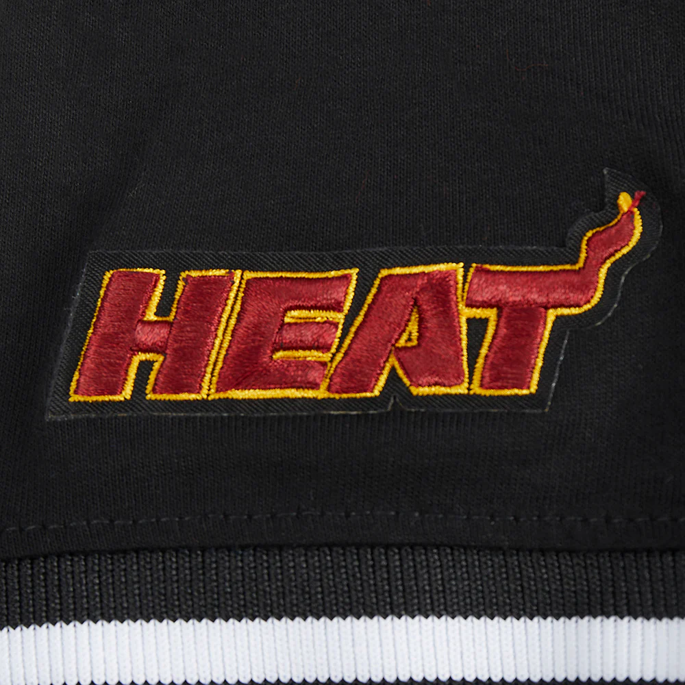 NBA MIAMI HEAT CLASSIC TODDLER BOYS SHORT SLEEVE STRIPED RIB TEE (BLACK) - Image 5