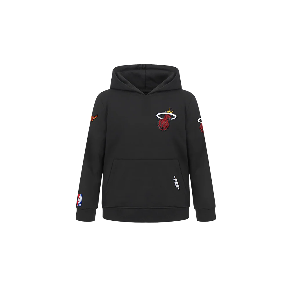 NBA MIAMI HEAT CLASSIC TODDLER BOYS FLEECE PULLOVER HOODIE (BLACK)