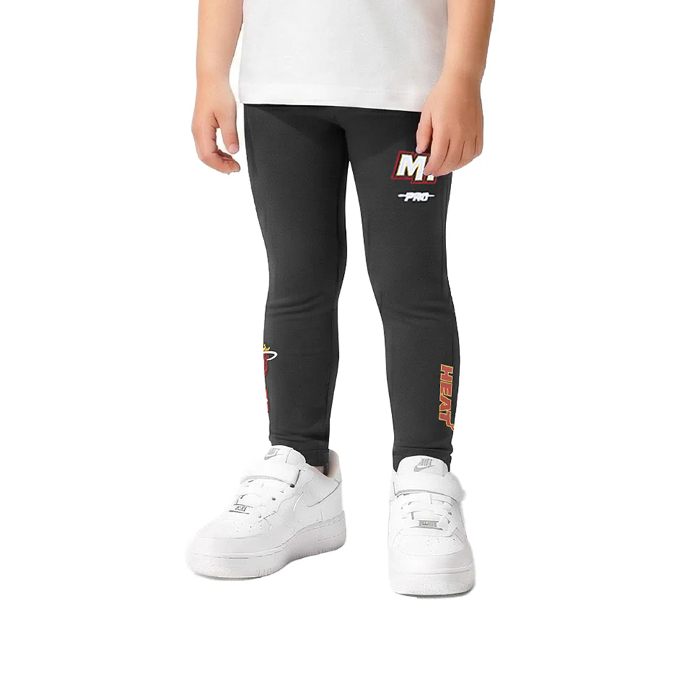 NBA MIAMI HEAT CLASSIC TODDLER GIRLS LEGGING (BLACK) - Image 2