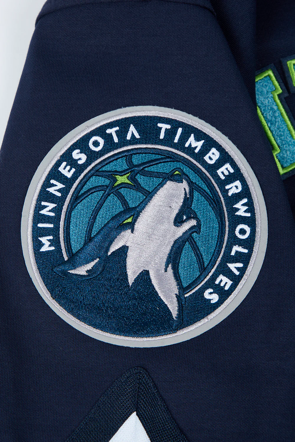 NBA MINNESOTA TIMBERWOLVES CLASSIC MEN'S PRO SS DOUBLE KNIT JACKET (MIDNIGHT NAVY) - Image 12