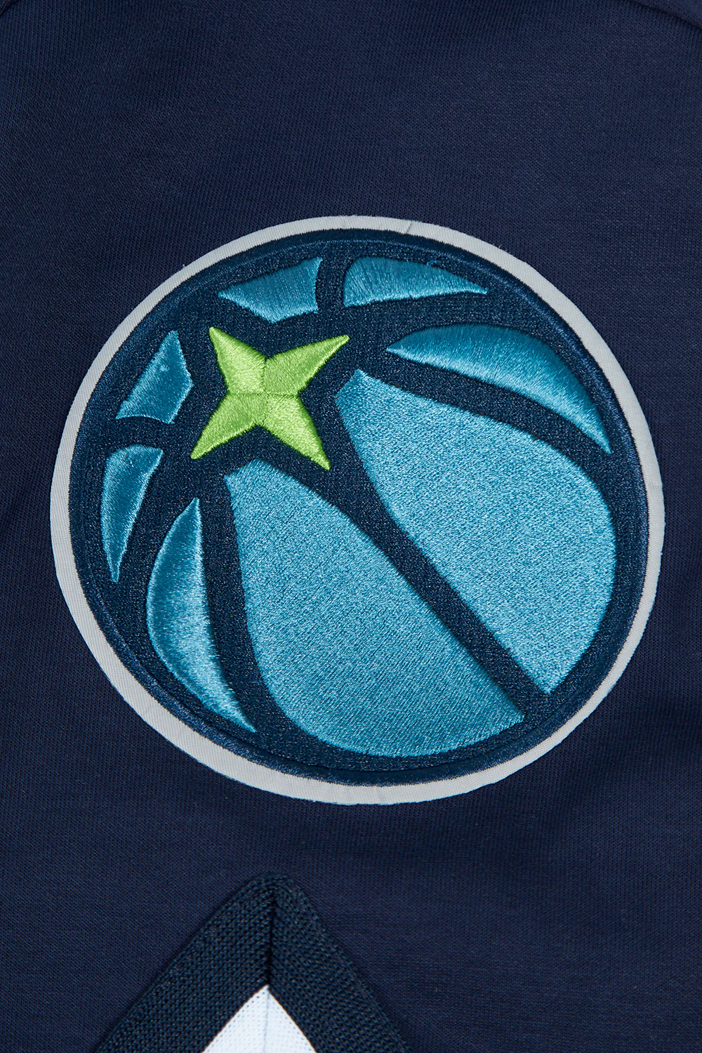 NBA MINNESOTA TIMBERWOLVES CLASSIC MEN'S PRO SS DOUBLE KNIT JACKET (MIDNIGHT NAVY) - Image 13