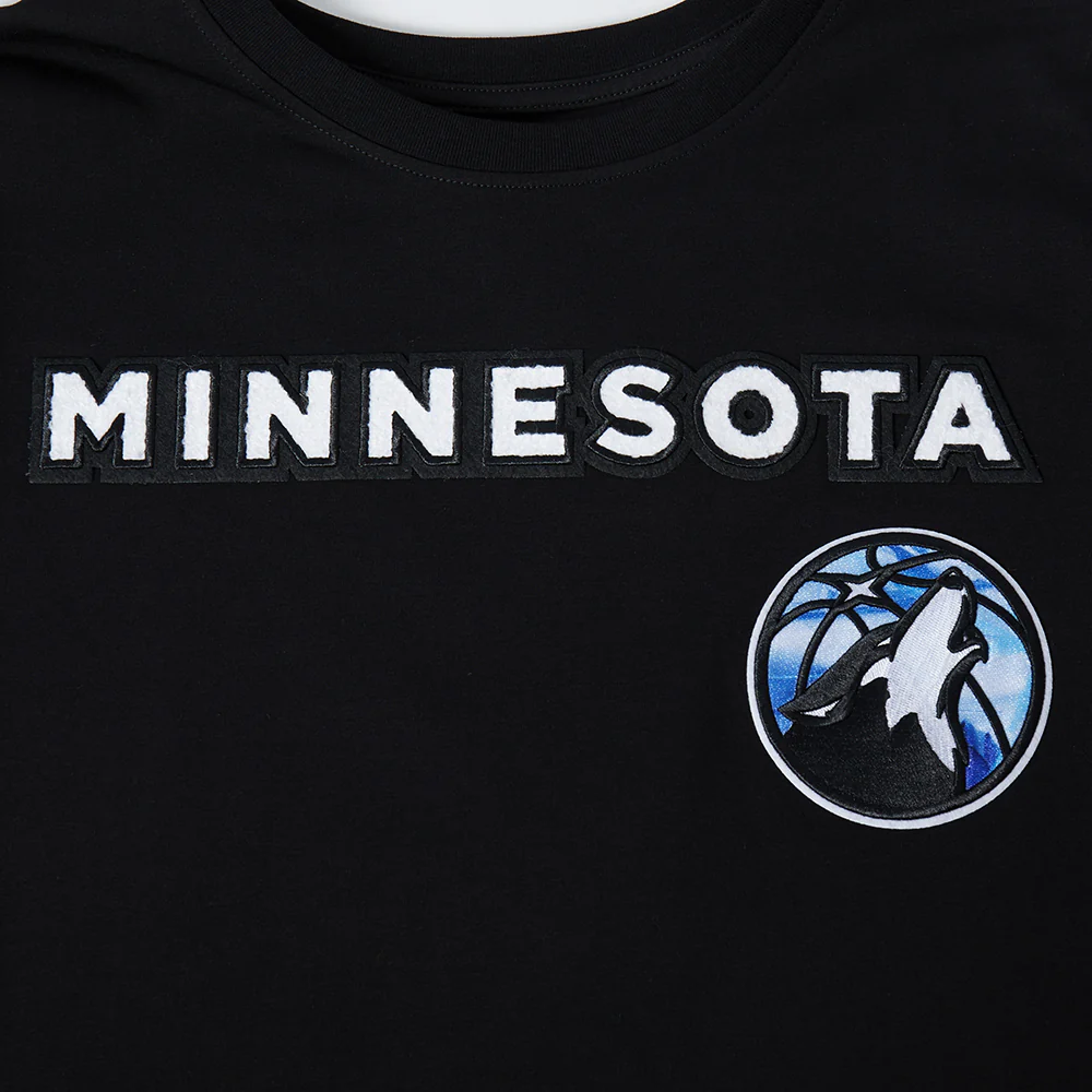 NBA MINNESOTA TIMBERWOLVES CITY EDITION 24-25 MEN'S   TEE (BLACK) - Image 5