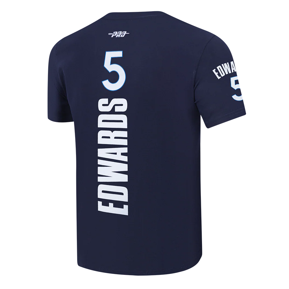 NBA MINNESOTA TIMBERWOLVES ANTHONY EDWARDS #5 CLASSIC PNN MEN'S SJ T (MIDNIGHT NAVY) - Image 6
