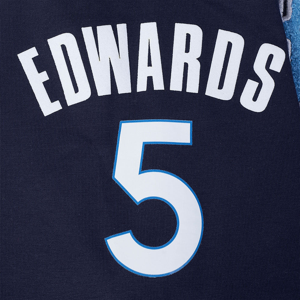 NBA MINNESOTA TIMBERWOLVES ANTHONY EDWARDS #5 CLASSIC PNN MEN'S SJ T (MIDNIGHT NAVY) - Image 8
