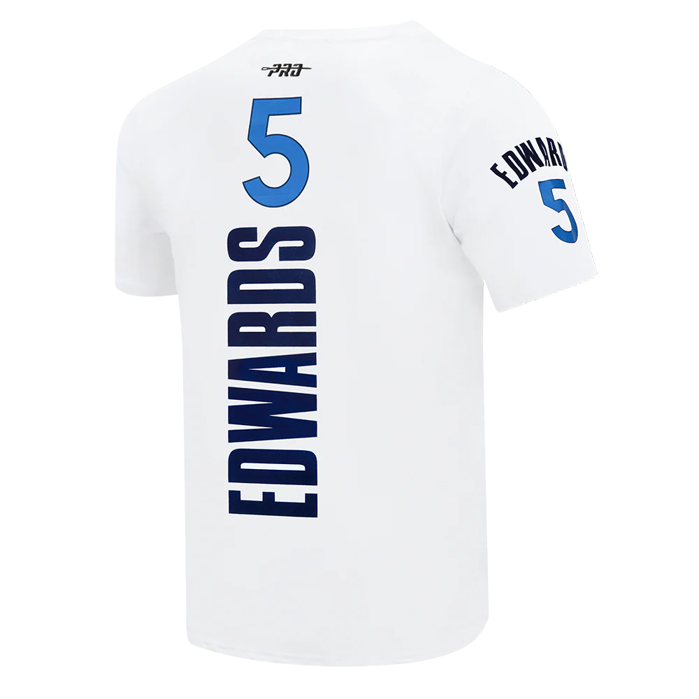 NBA MINNESOTA TIMBERWOLVES ANTHONY EDWARDS #5 CLASSIC PNN MEN'S SJ T (WHITE) - Image 6