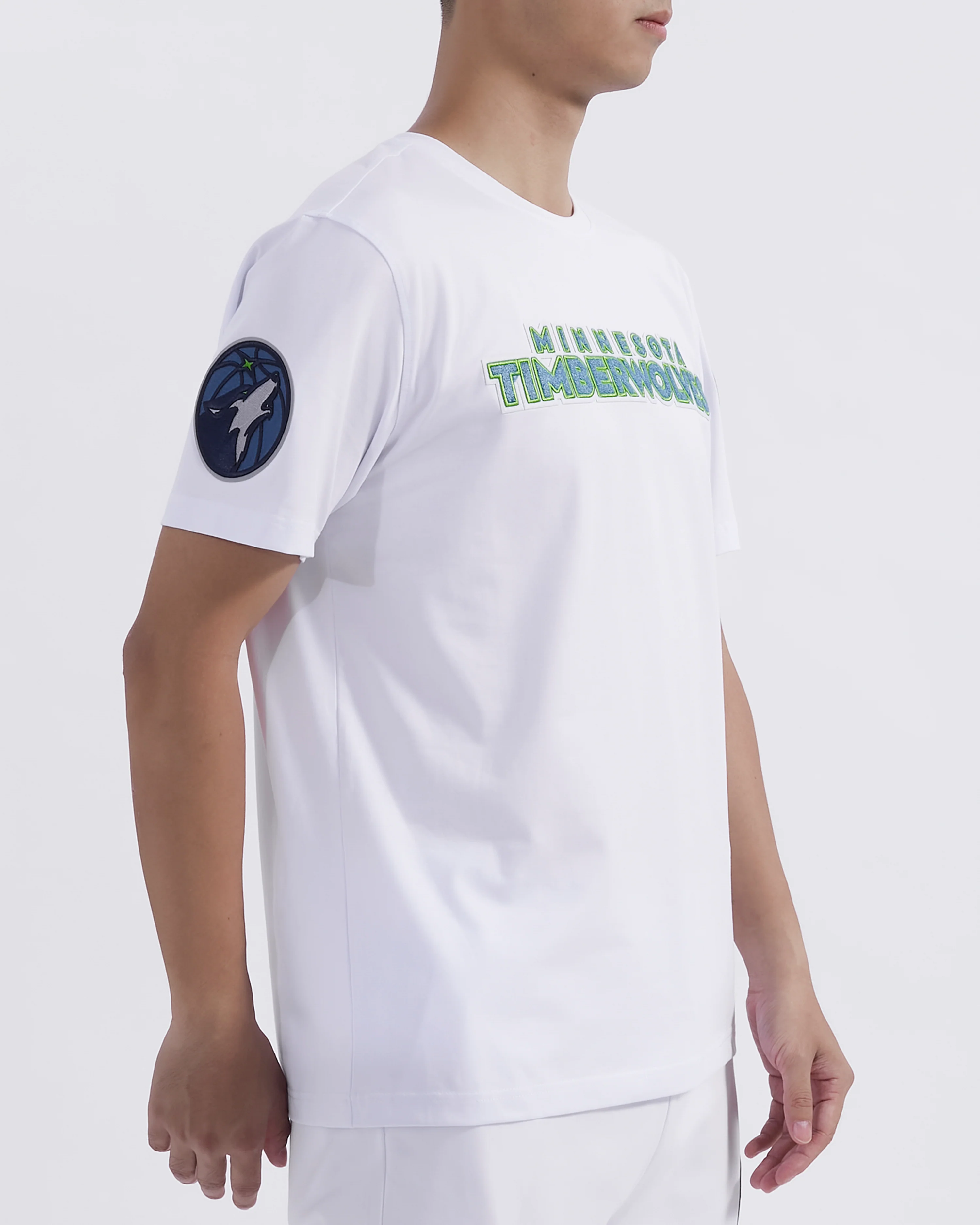 NBA MINNESOTA TIMBERWOLVES CLASSIC CHENILLE MEN'S   TEE (WHITE) - Image 11