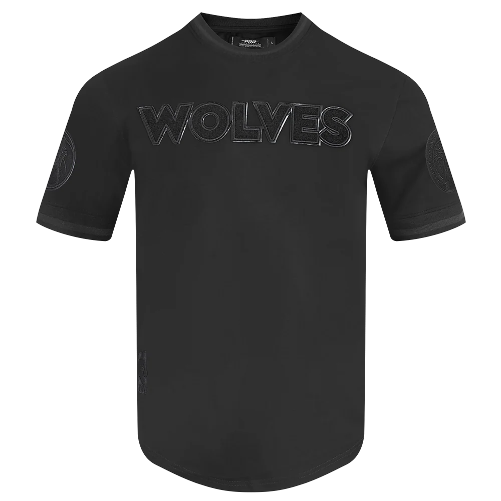 MINNESOTA TIMBERWOLVES TRIPLE BLACK MEN'S DK TEE SS (TRIPLE BLACK) - Image 3