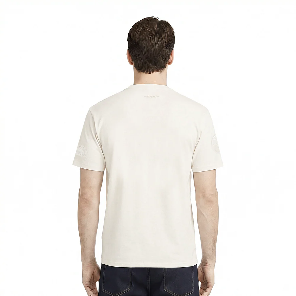 NBA MINNESOTA TIMBERWOLVES NEUTRAL MEN'S CJ DROP SHOULDER TEE (EGGSHELL) - Image 2