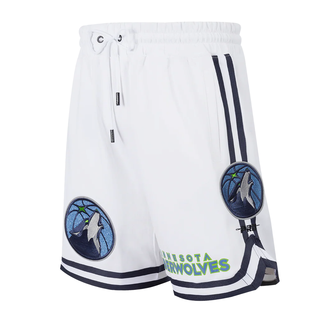 NBA MINNESOTA TIMBERWOLVES CLASSIC CHENILLE MEN'S SHORT (WHITE) - Image 2