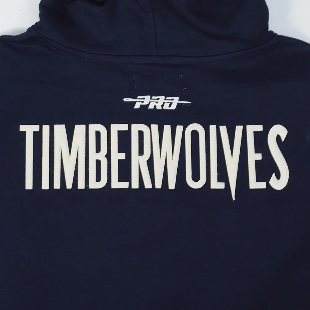 MINNESOTA TIMBERWOLVES MODERN ORIGINALS MEN'S FLC PO HOODIE (MIDNIGHT NAVY) - Image 6