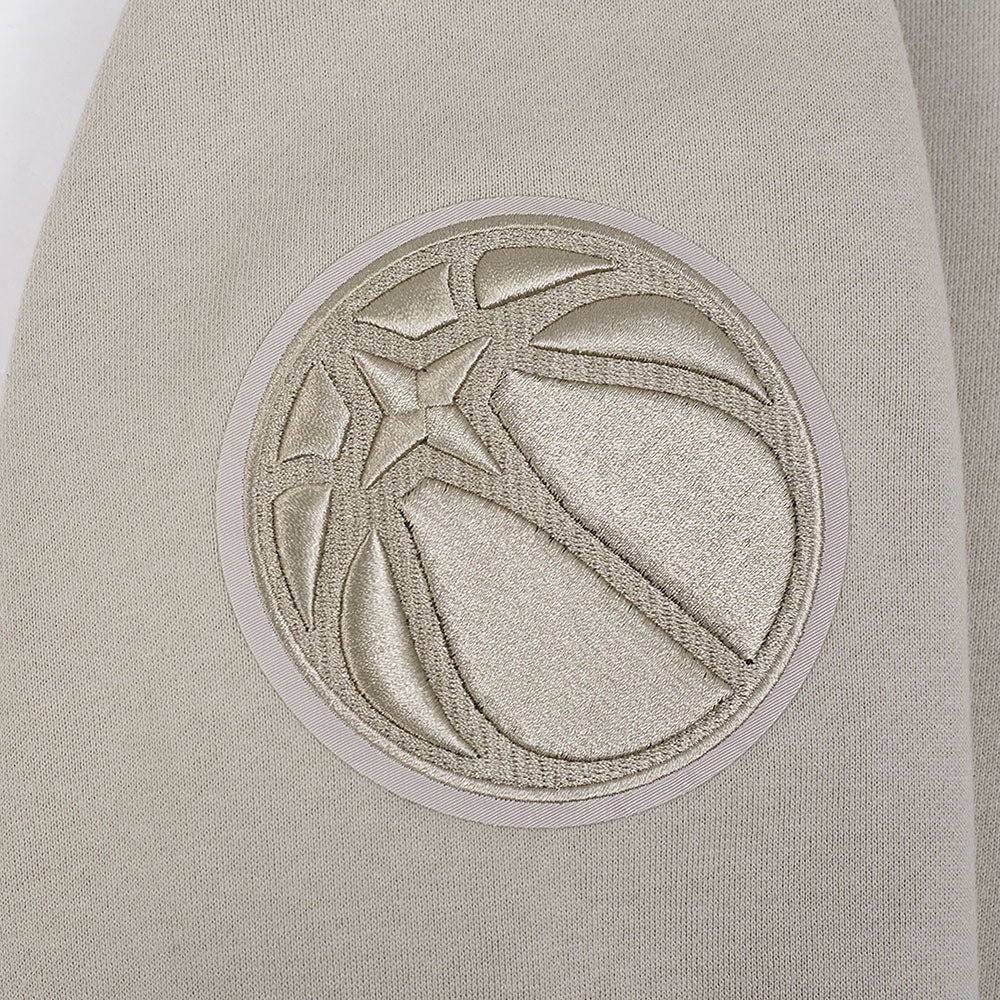NBA MINNESOTA TIMBERWOLVES NEUTRAL MEN'S DROP SHOULDER FLC CREWNECK (TAUPE) - Image 9