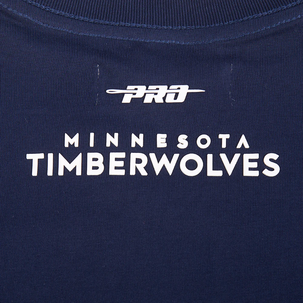 NBA MINNESOTA TIMBERWOLVES CLASSIC WIND WOMEN'S CTN BF TEE (MIDNIGHT NAVY) - Image 5