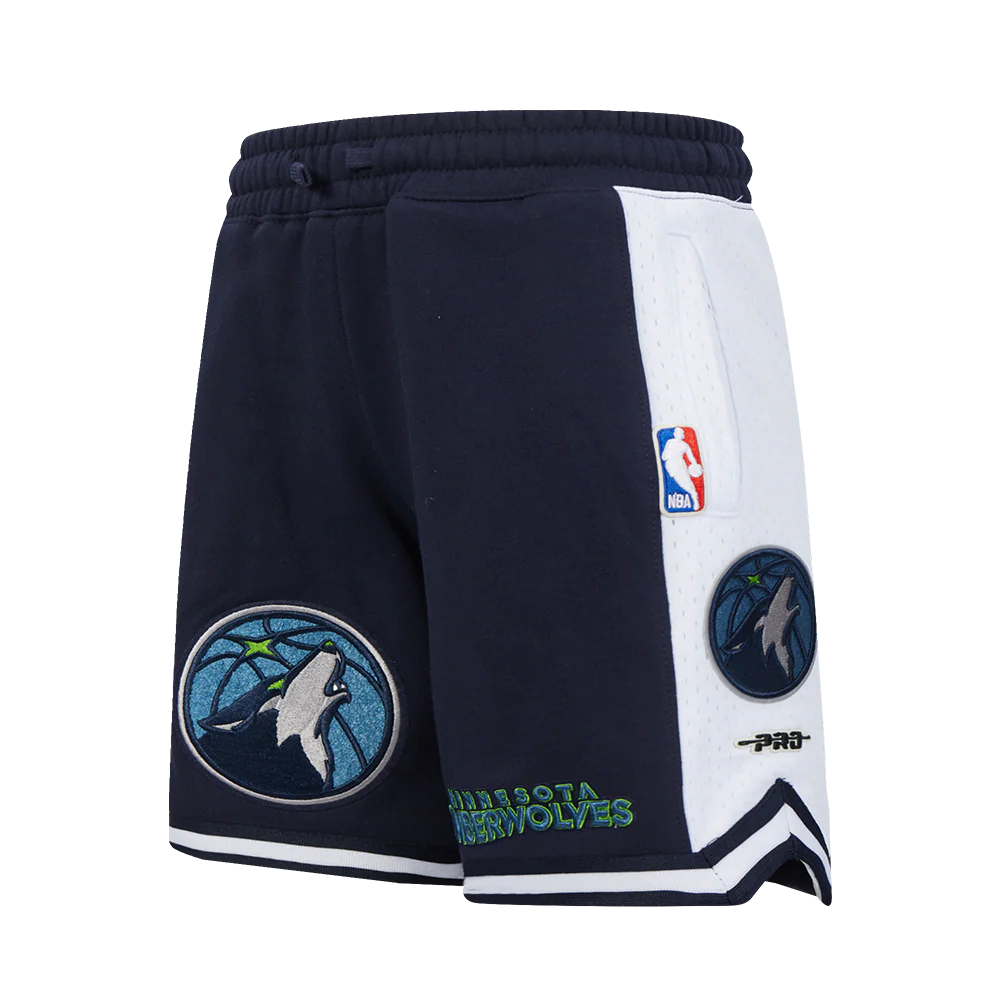 NBA MINNESOTA TIMBERWOLVES RETRO CLASSIC BIG BOY'S FLC 2.0 SHORT (MIDNIGHT NAVY)