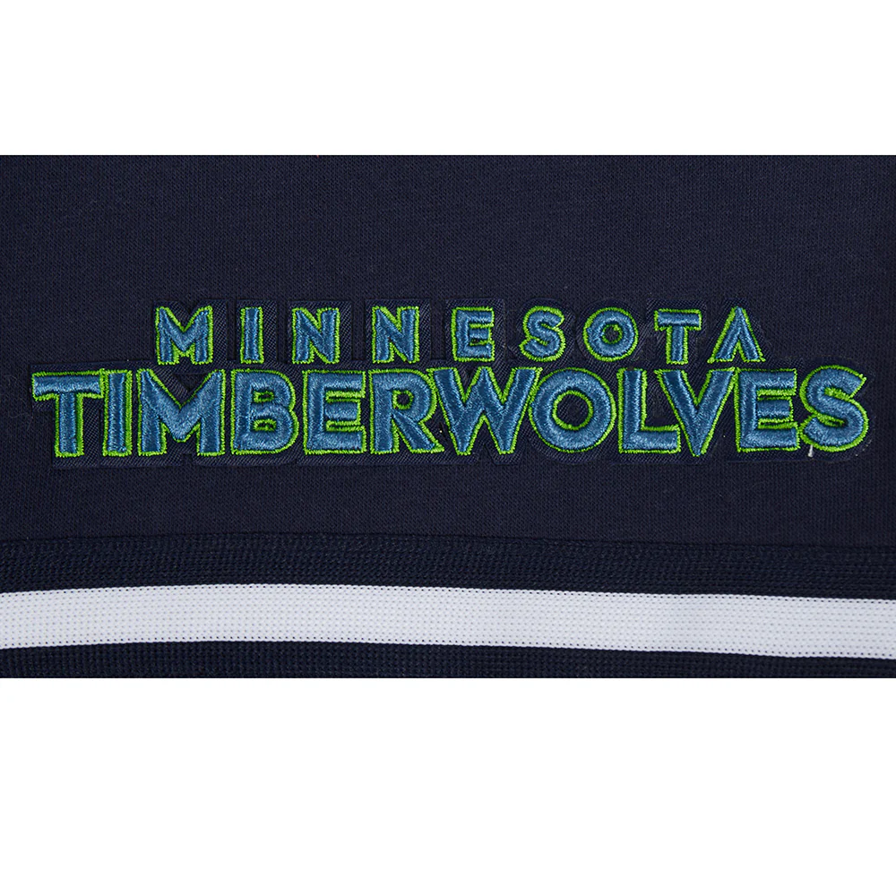 NBA MINNESOTA TIMBERWOLVES RETRO CLASSIC BIG BOY'S FLC 2.0 SHORT (MIDNIGHT NAVY) - Image 6