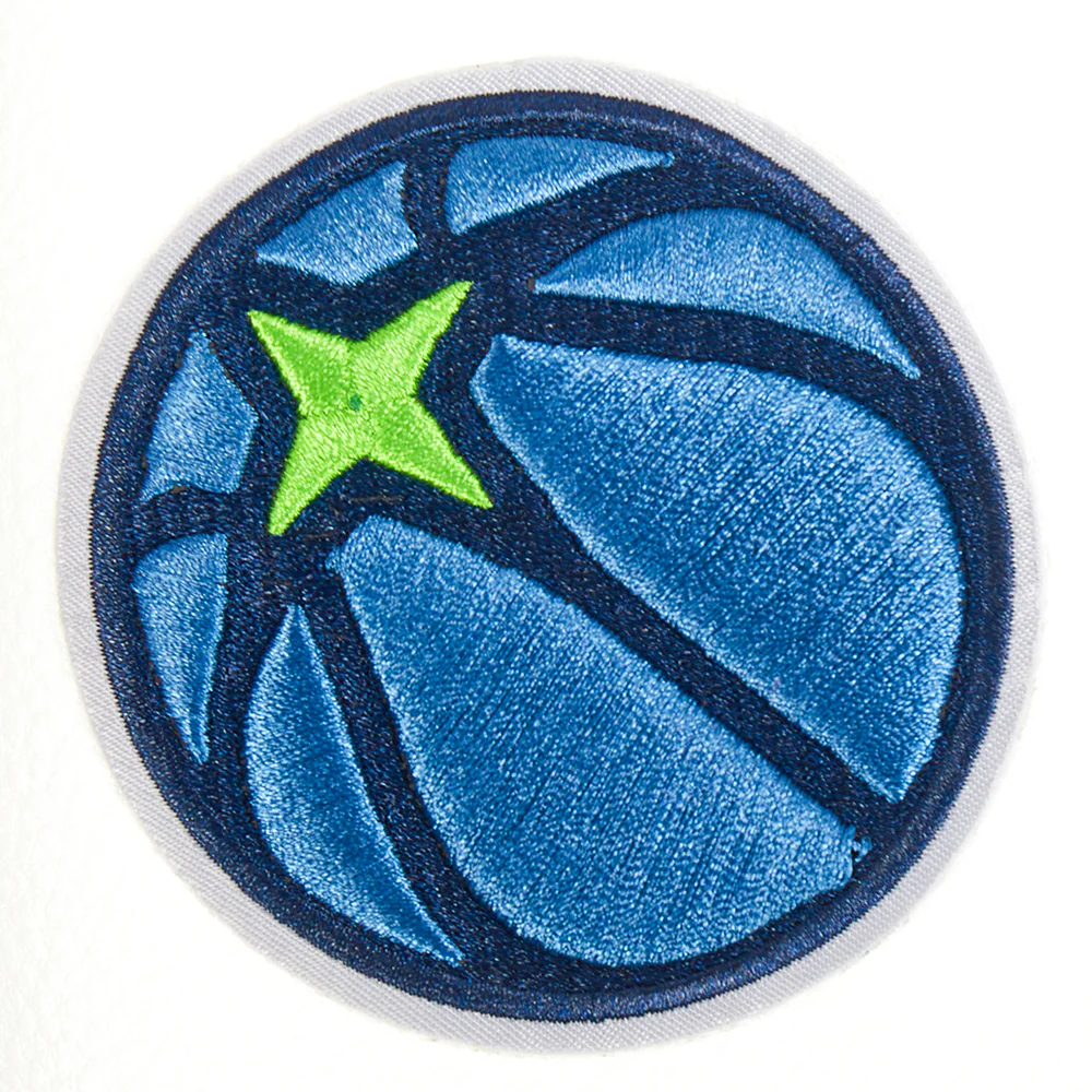 NBA MINNESOTA TIMBERWOLVES RETRO CLASSIC BIG BOY'S RIB WOOL VARSITY JAC (MIDNIGHT NAVY/WHITE) - Image 5