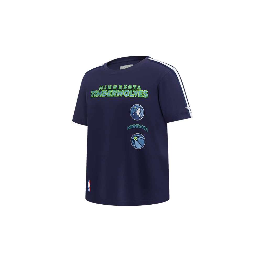 NBA MINNESOTA TIMBERWOLVES RETRO CLASSIC TODDLER BOYS SHORT SLEEVE TAPING TEE(MIDNIGHT NAVY) - Image 2