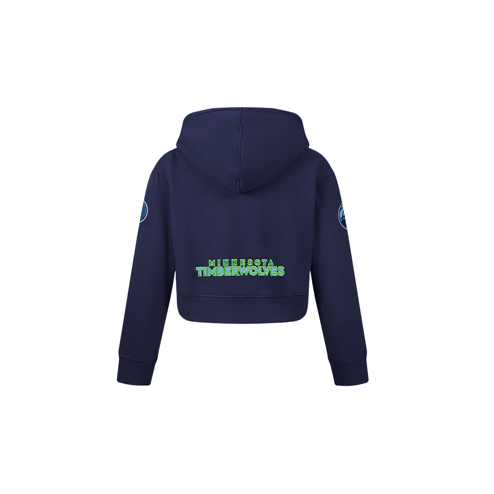 NBA MINNESOTA TIMBERWOLVES CLASSIC TODDLER GIRLS FLEECE FULL ZIP HOODIE  (MIDNIGHT NAVY) - Image 3