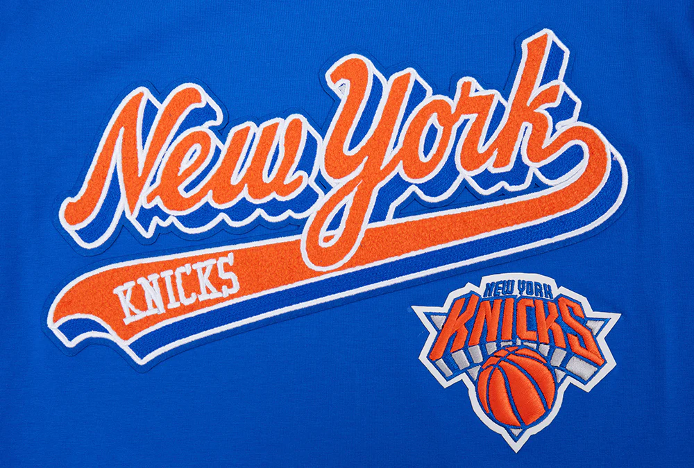 NBA NEW YORK KNICKS SCRIPT TAIL MEN'S   TEE (ROYAL BLUE) - Image 5