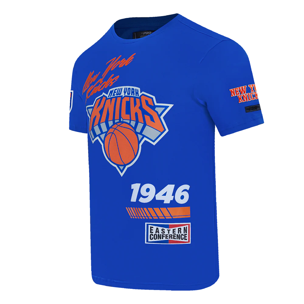 NBA NEW YORK KNICKS FAST LANE SINGLE JERSEY MEN'S TEE (ROYAL BLUE) - Image 2