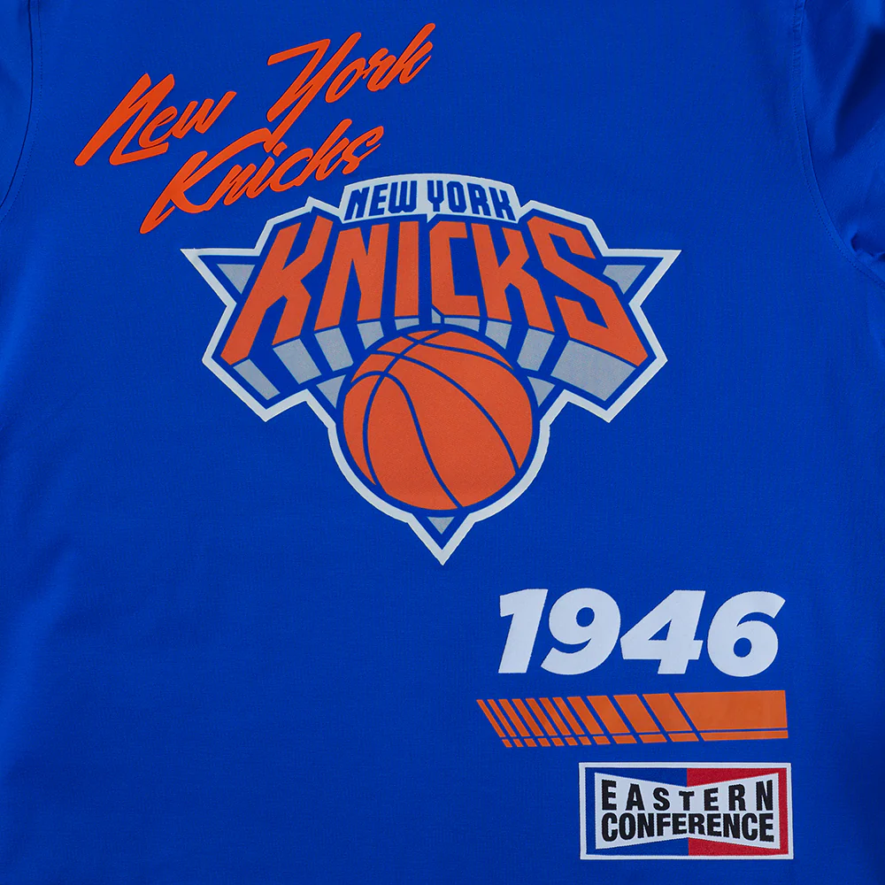 NBA NEW YORK KNICKS FAST LANE SINGLE JERSEY MEN'S TEE (ROYAL BLUE) - Image 5