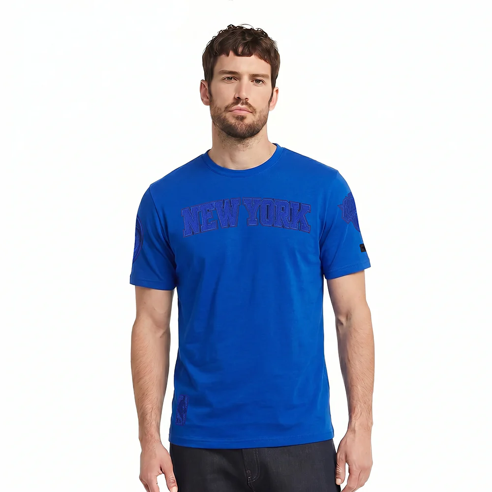 NBA NEW YORK KNICKS TRIPLE TONAL SJ TEE (ROYAL BLUE)