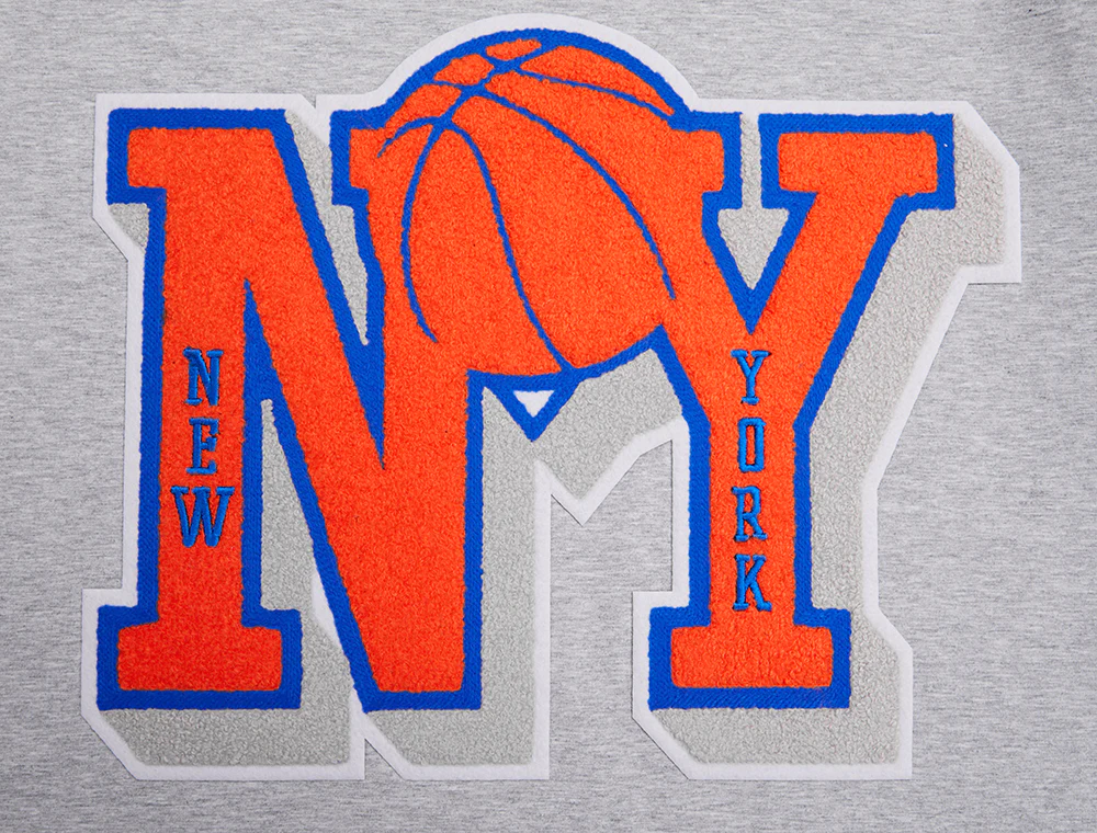 NBA NEW YORK KNICKS MASHUP MEN'S TEE (HEATHER GREY) - Image 7