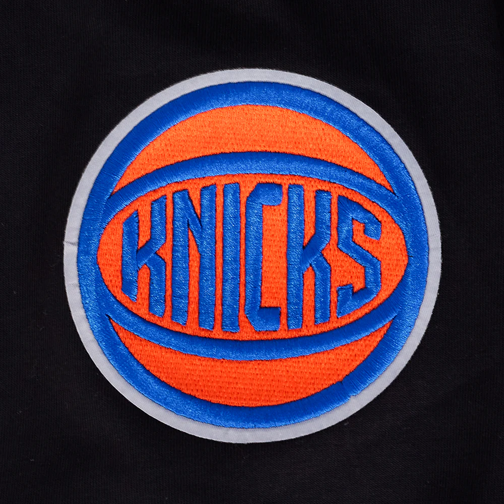 NBA NEW YORK KNICKS RIB CAGE MEN'S COTTON JERSEY DROP SHOULDER TEE (BLACK) - Image 5