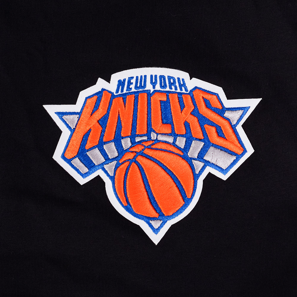 NBA NEW YORK KNICKS RIB CAGE MEN'S COTTON JERSEY DROP SHOULDER TEE (BLACK) - Image 6