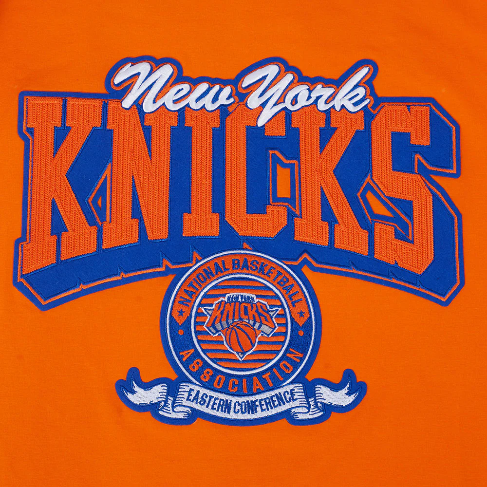 NBA NEW YORK KNICKS TEAM BADGE MEN'S WM SJ TEE (ORANGE) - Image 7