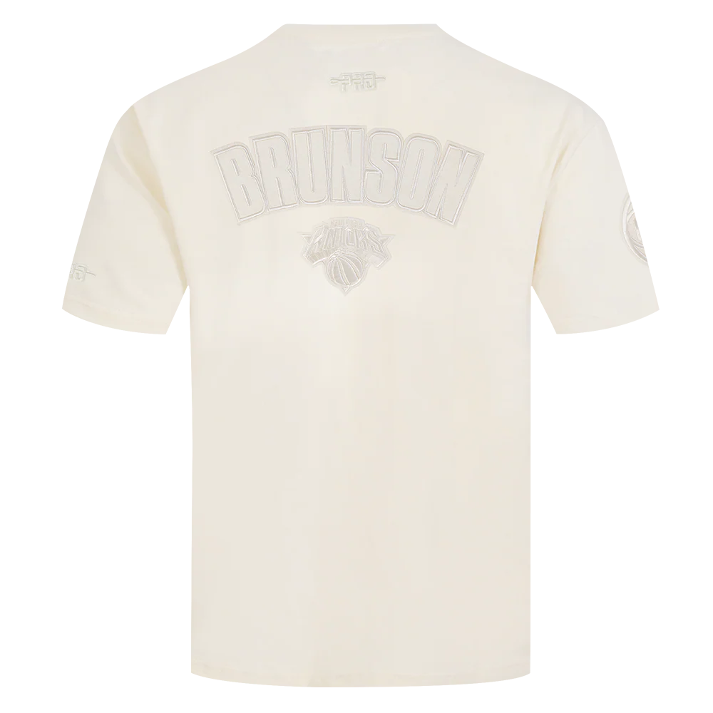 NBA NEW YORK KNICKS JALEN BRUNSON #11 NEUTRAL MEN'S CJ DROP SHOULDER (EGGSHELL) - Image 8