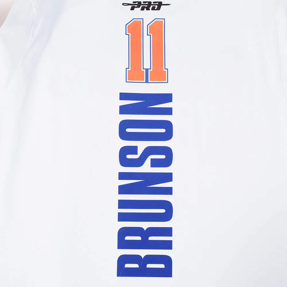 NBA NEW YORK KNICKS JALEN BRUNSON #11 CLASSIC PLAYER NAME AND NUMBER MEN'S SJ TEE - Image 8