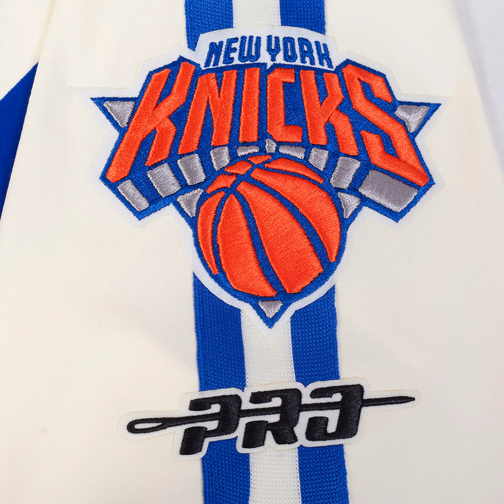 NBA NEW YORK KNICKS JALEN BRUNSON #11 CLASSIC PNN MEN'S SJ TAPING TE (EGGSHELL/ROYAL BLUE) - Image 8