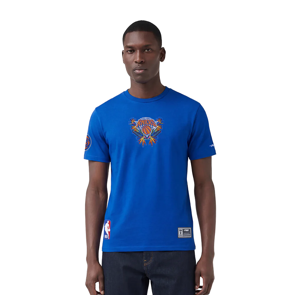 NBA NEW YORK KNICKS PARADISE MEN'S S/S TEE (ROYAL BLUE)