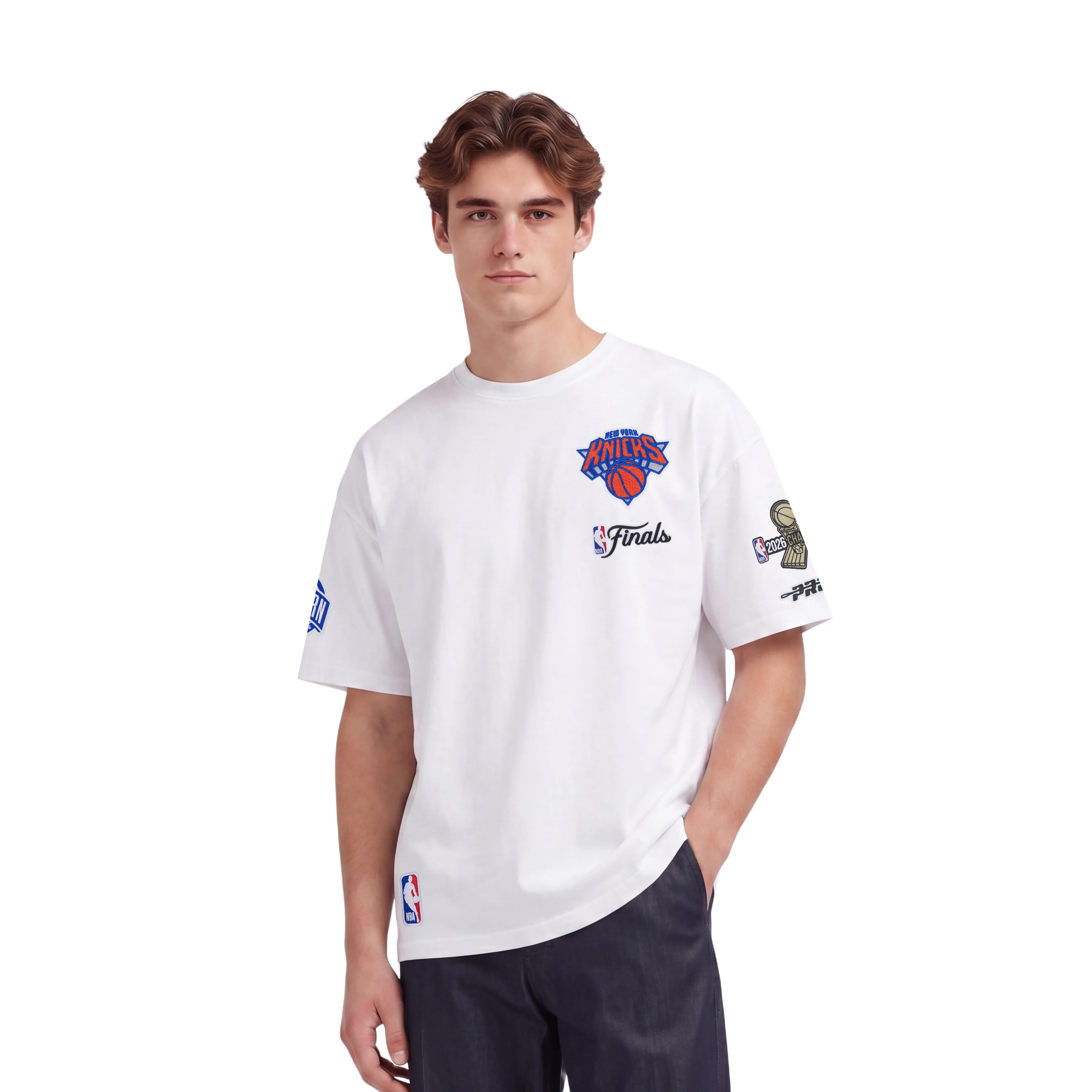 NEW YORK KNICKS 2026 NBA CHAMPIONSHIP MEN'S S/S TEE (WHITE)