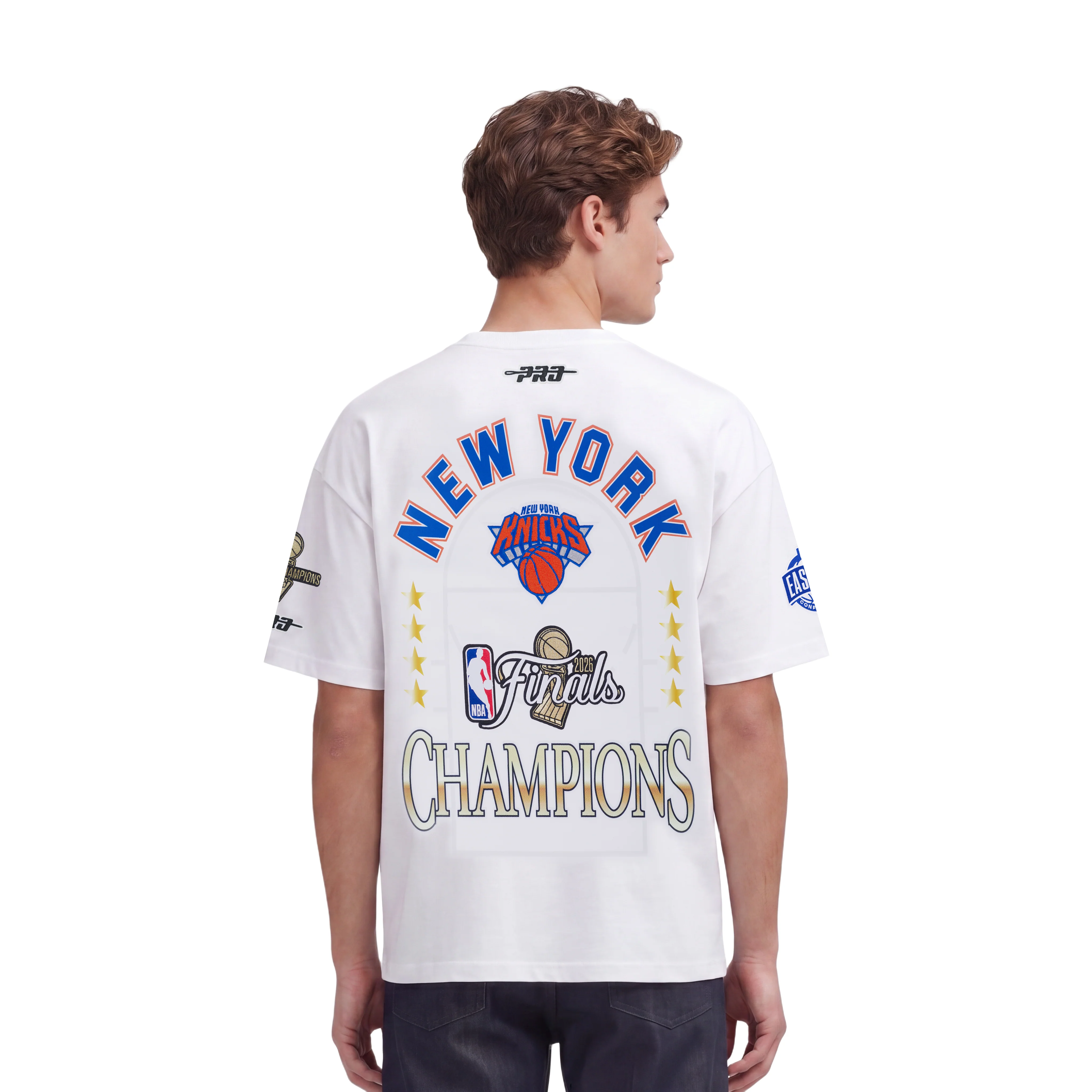 NEW YORK KNICKS 2026 NBA CHAMPIONSHIP MEN'S S/S TEE (WHITE) - Image 2