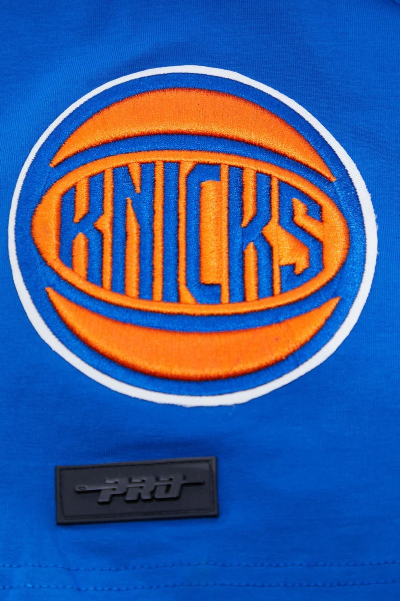 NBA NEW YORK KNICKS CLASSIC BRISTLE MEN'S TEE (ROYAL BLUE) - Image 6