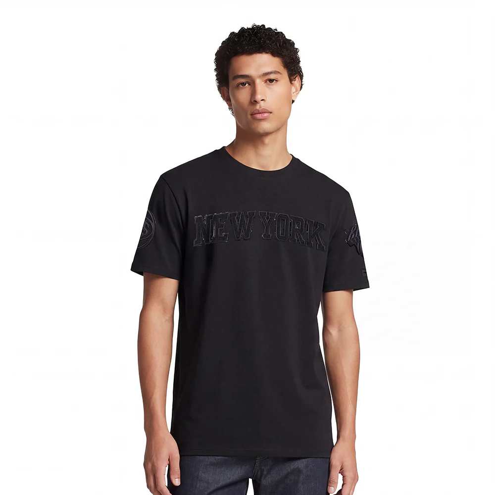 NBA NEW YORK KNICKS CLASSIC 3BK MEN'S S/S TEE (BLACK)