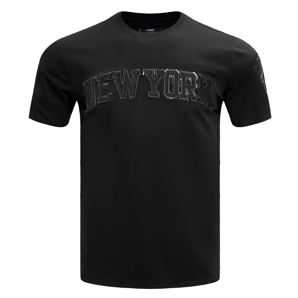 NBA NEW YORK KNICKS CLASSIC 3BK MEN'S S/S TEE (BLACK) - Image 2